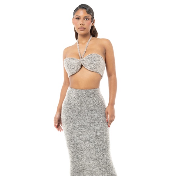 TWO PIECE HALTER MAXI CO-ORD - TOP - Picture 4 of 5